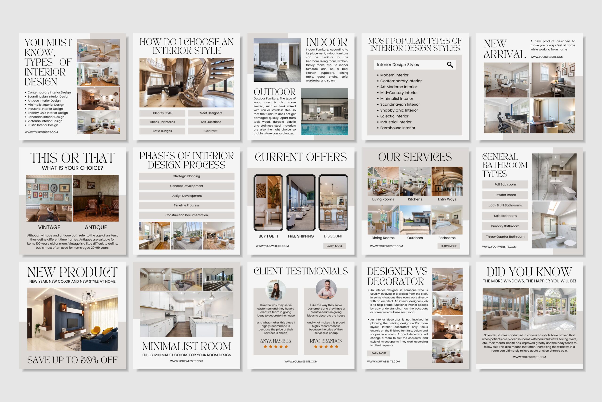 Social Media Templates Artic White