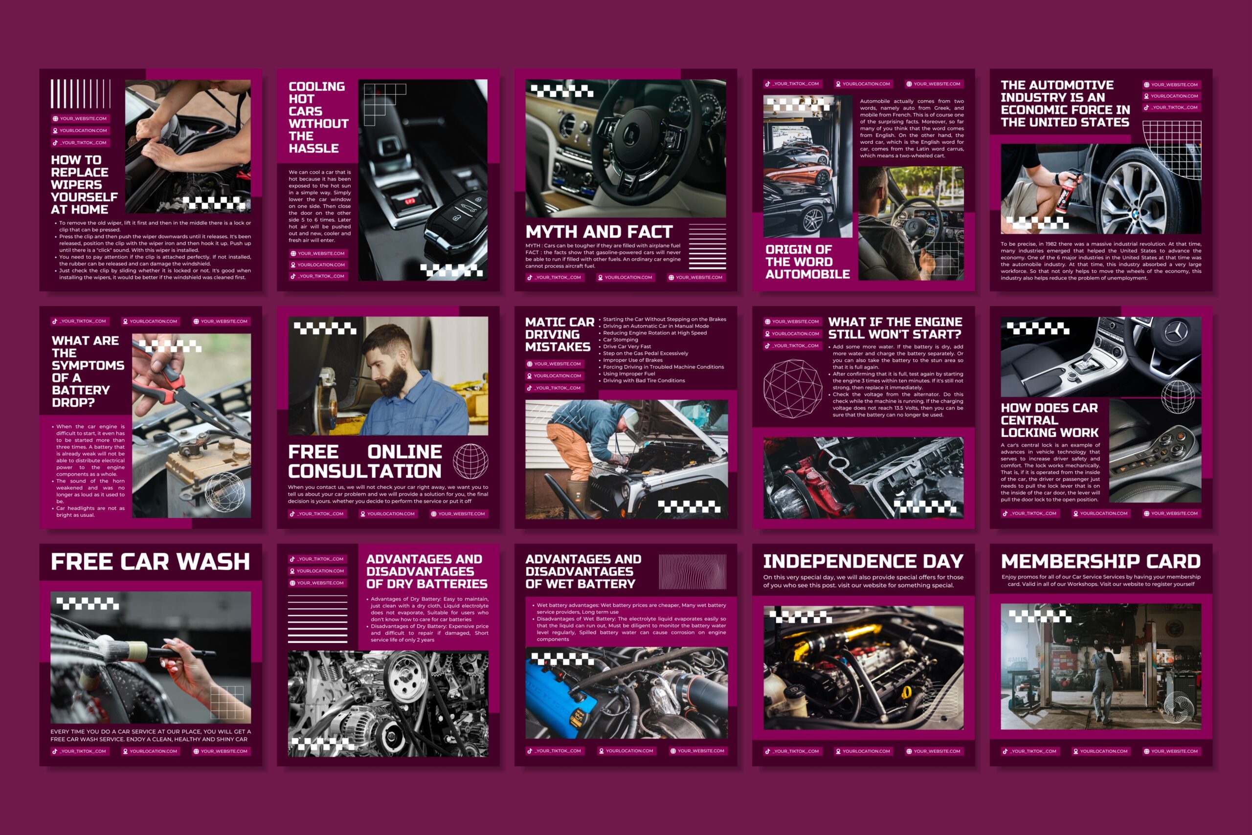 Social Media Templates Light Purple